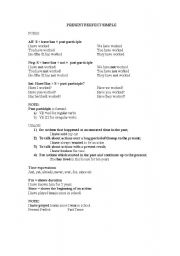 English Worksheet: Present Perfect Simple