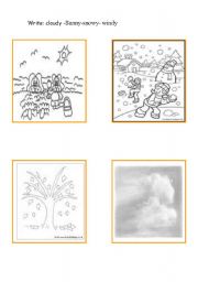 English Worksheet: seasons