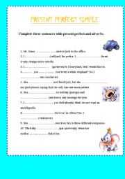 English Worksheet: Present Perfect simple