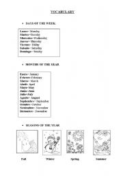 English worksheet: Vocabulary