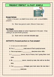 PRESENT PERFECT VS PAST SIMPLE