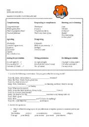 English Worksheet: making polite conversations