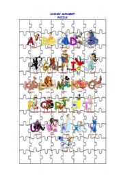 Disney Alphabet Puzzle