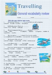 English Worksheet: travelling
