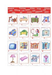 English Worksheet: furniture