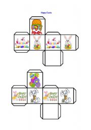 English Worksheet: Easter boxes