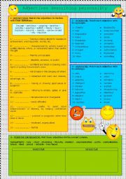 English Worksheet: adjective to describe a person