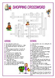 short shopping trips crossword