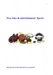English Worksheet: SPORTS WORKSHEETS