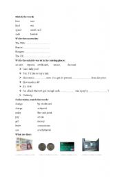 English Worksheet: money