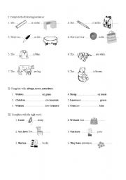 English worksheet: Test