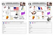 English Worksheet: pairwork : identity