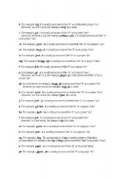English Worksheet: English pronunciation