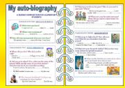 English Worksheet: My auto-biography