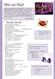 English Worksheet: Hush hush / teaching with songs