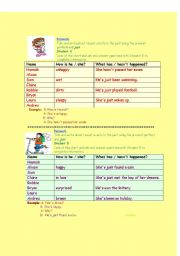English worksheet: Present perfect - just
