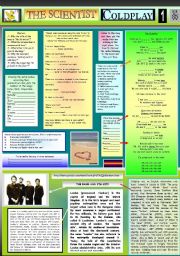 English Worksheet: THE SCIENTIST - COLDPLAY  -  PART 01