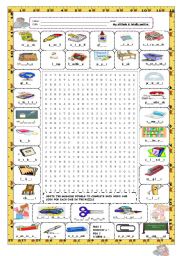 English Worksheet: SCHOOL SUPPLIES PUZZLE 2/3