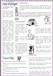 English Worksheet: How starnge!!