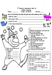 English Worksheet: Its an  Eng assessment worksheet