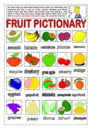 FRUITS PICTIONARY