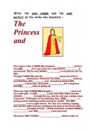 English Worksheet: THE PRINCESS AND THE PEA