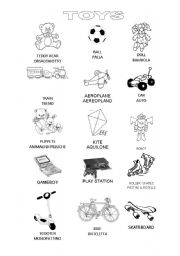 English Worksheet: Toys