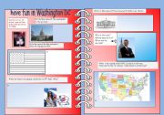 English Worksheet: Have fun in Washington DC