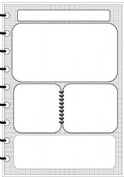 English worksheet: layout - notebook (editable)