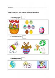 English Worksheet: EASTER VOCABULARY