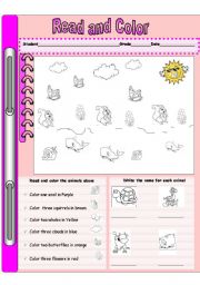 English Worksheet: Animals 