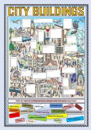 English Worksheet: CITY BUILDINGS