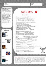 English Worksheet: Last Kiss - Pearl Jam