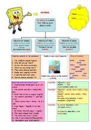 English Worksheet: Adverbs.