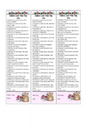 English Worksheet: Bookmark with sweet poem