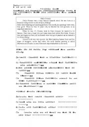 English worksheet: written test  biographies .