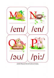 My Phonetic Animal Alphabet Flash cards 4/7