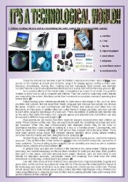 The world of technology: kids´ addiction to the web!