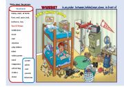 English Worksheet: Writing - Toms  Messy Bedroom- ( 2 pages)