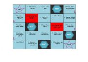 English Worksheet: Simple present wh and yes/no ? boardgame - B/W version included