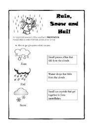 English Worksheet: weather elements