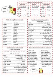 English Worksheet: The Present Continuous Tense