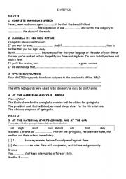 English Worksheet: INVICTUS MOVIE