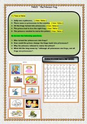 English Worksheet: the frog princess