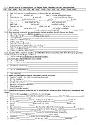 English Worksheet: past simple