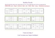 English Worksheet:   Gerund-(game)Sudoku Puzzle