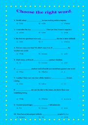 English Worksheet: Conjunctions