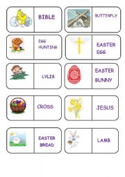 English worksheet: EASTER DOMINOE