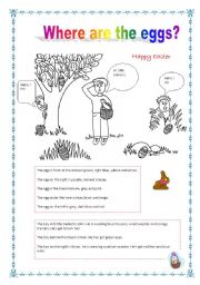 English Worksheet: Where are the eggs?
