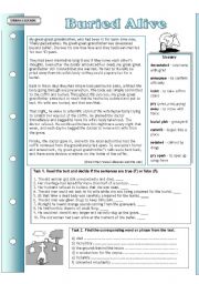 English Worksheet: Urban legends: Buried alive